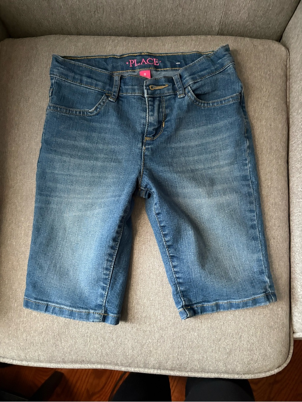 The Children's Place Denim Knee-Length Shorts in Blue